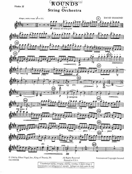 Rounds (violin 2 part)