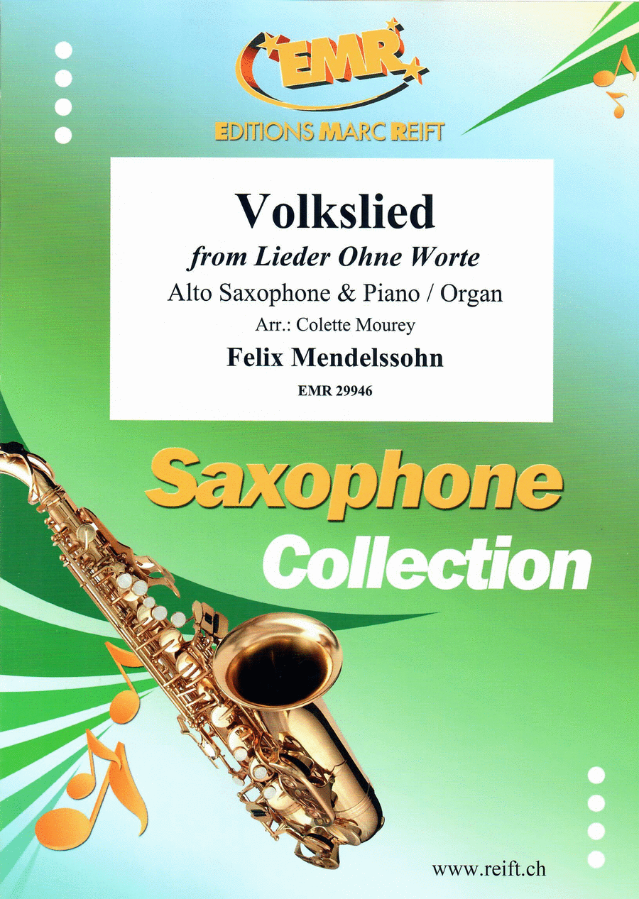 Volkslied Volkslied Alto Saxophone scores gallery preview page 1