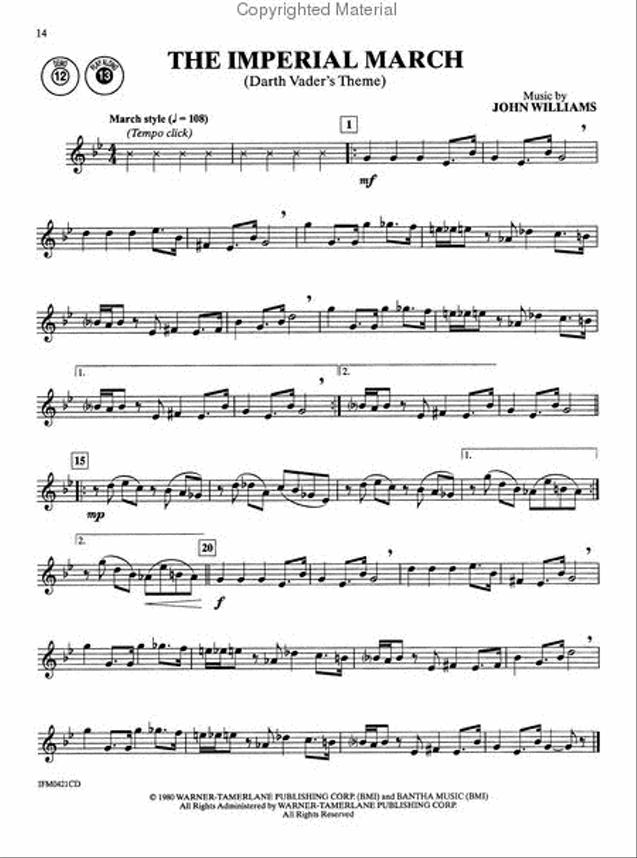 The Very Best of John Williams - Tenor Sax (Book/CD) Tenor Saxophone scores gallery preview page 6