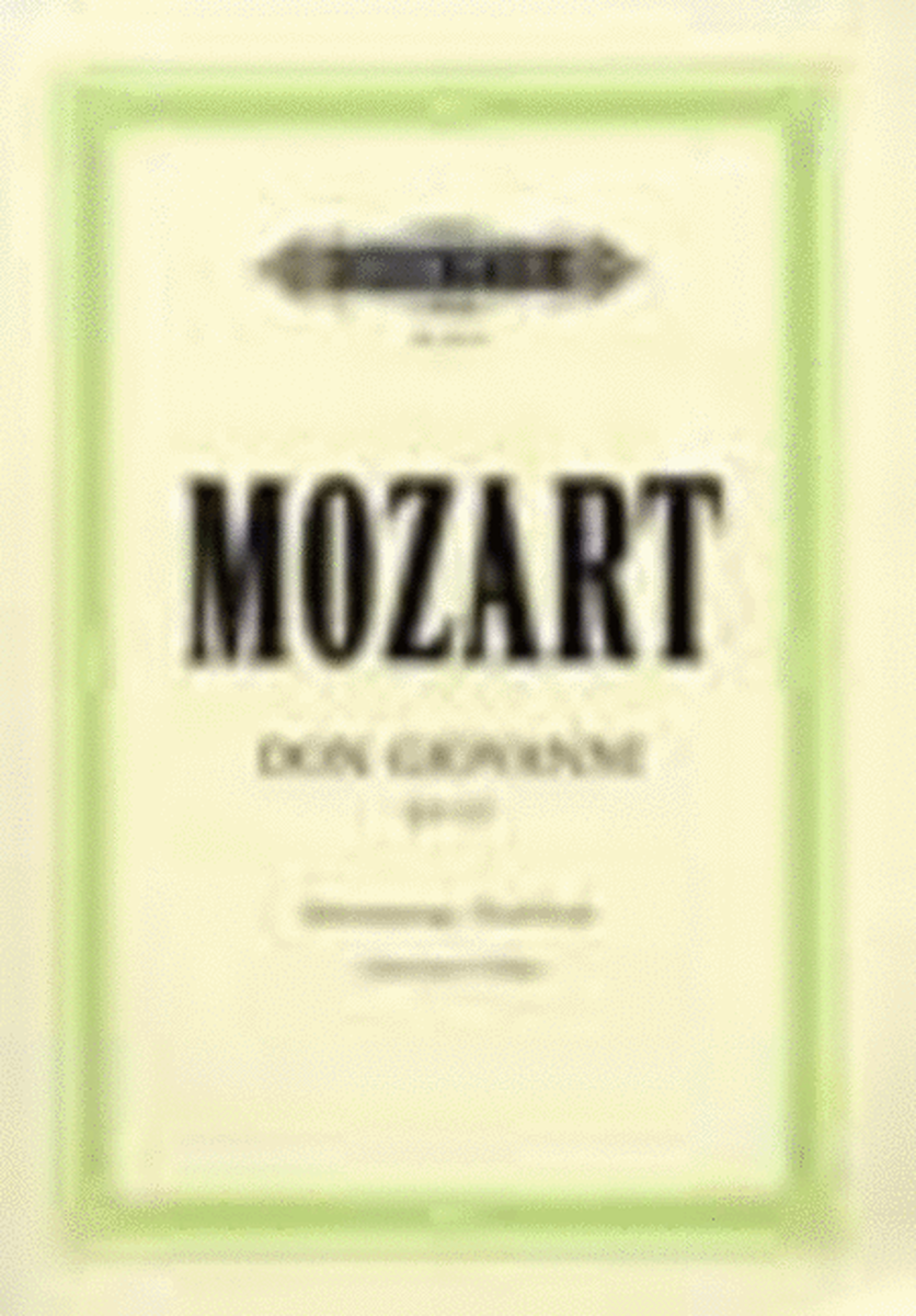 Don Giovanni K527 (Vocal Score)