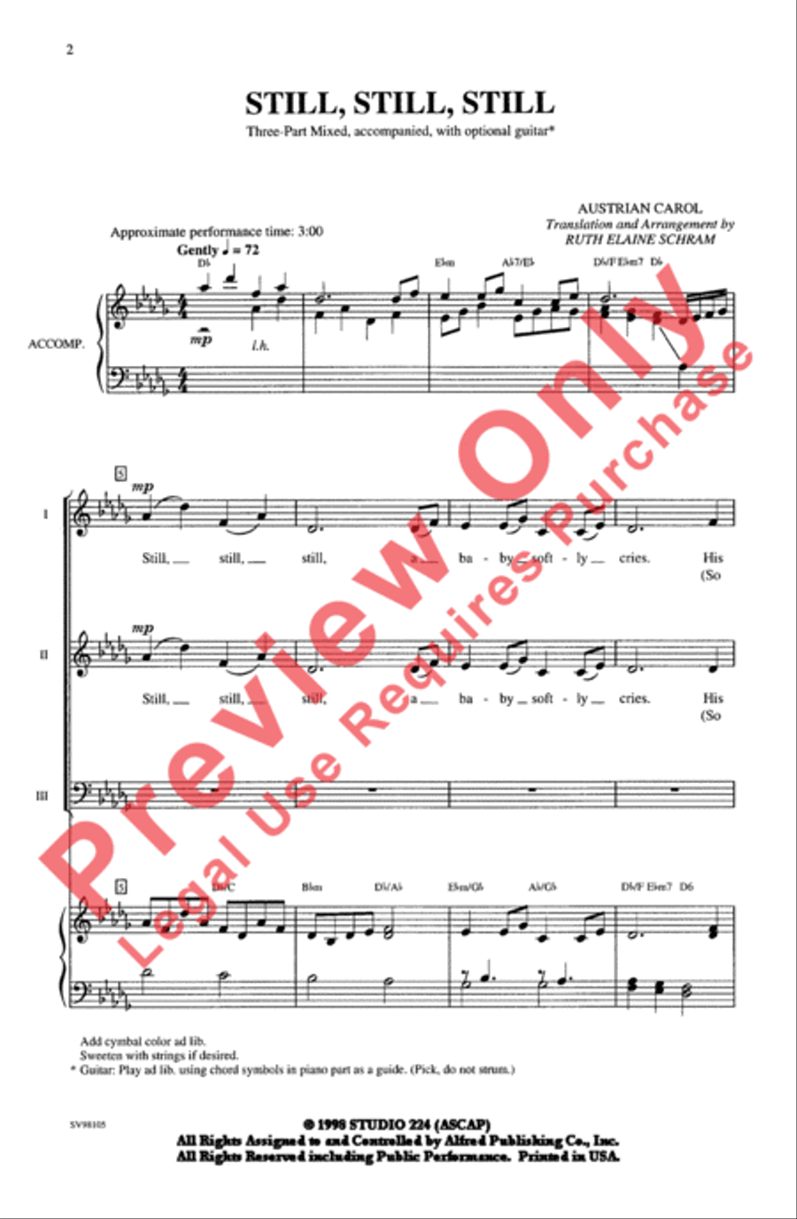 Still, Still, Still 3-Part scores gallery preview page 2