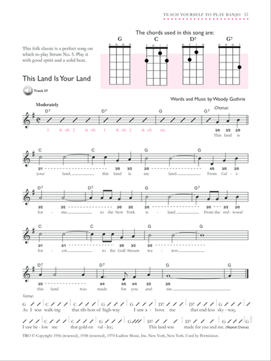 Alfred's Teach Yourself to Play Banjo Banjo scores gallery preview page 6