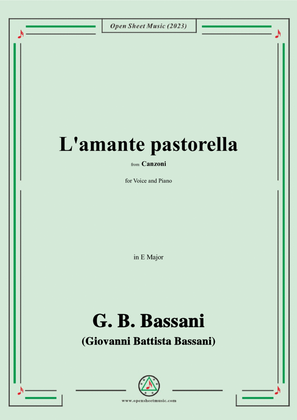 G. B. Bassani-L'amante pastorella,in E Major