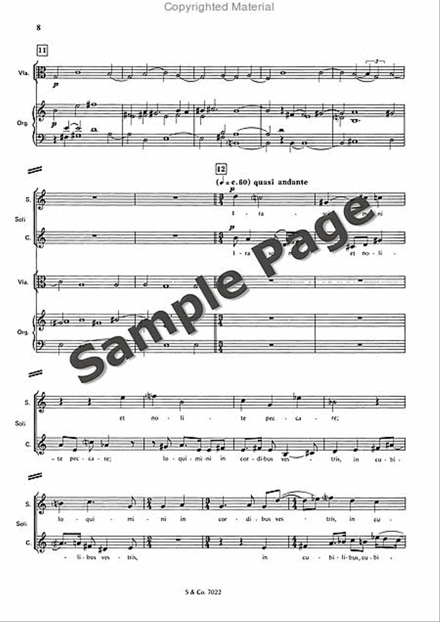 Psalm 4 Op. 38a Choir scores gallery preview page 11