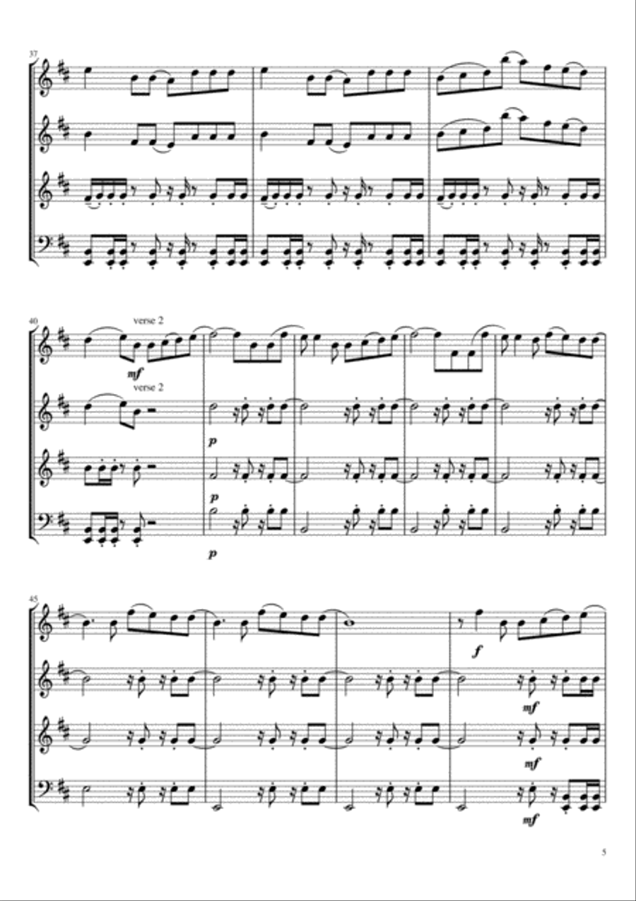 Moves Like Jagger Moves Like Jagger Small Ensemble scores gallery preview page 5
