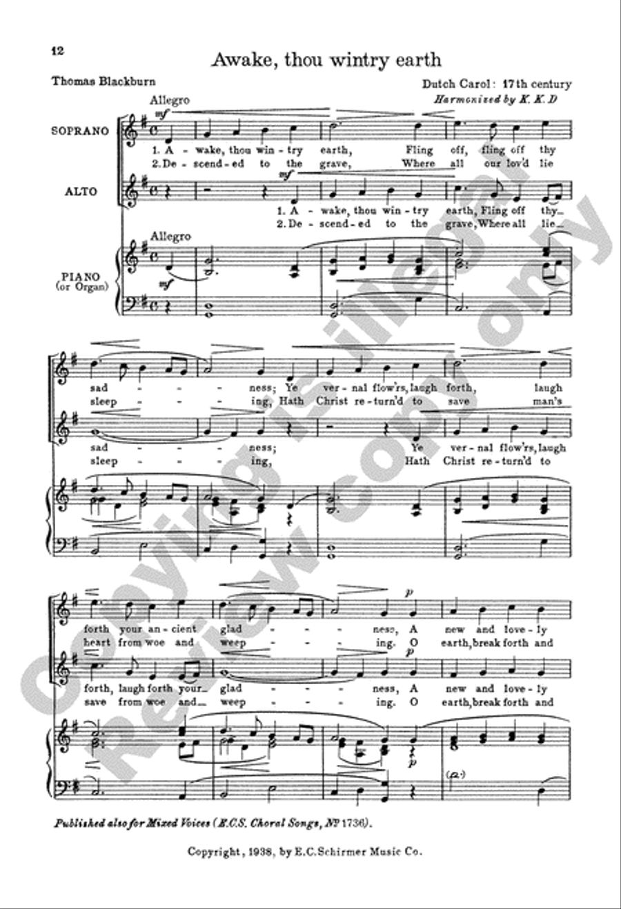 The Green Hill Junior Choir and Duet Book Choir scores gallery preview page 6