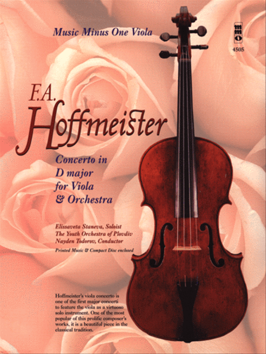 Hoffmeister - Concerto in D Major for Viola and Orchestra Viola - Sheet Music