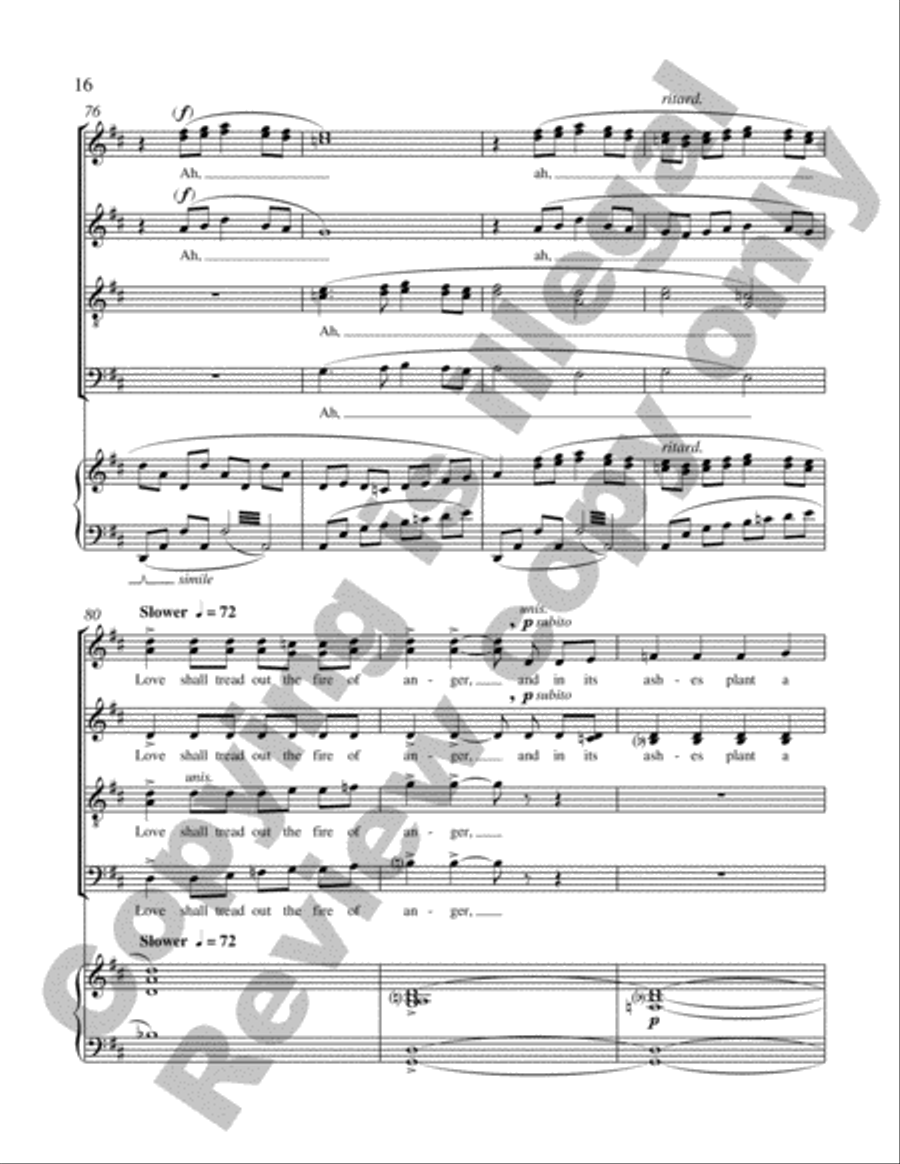 The Tree of Peace The Tree of Peace 4-Part scores gallery preview page 34