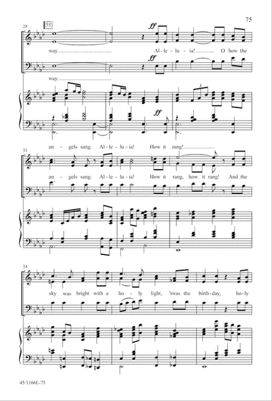 12 Carols for about 12 Singers 3-Part scores gallery preview page 76