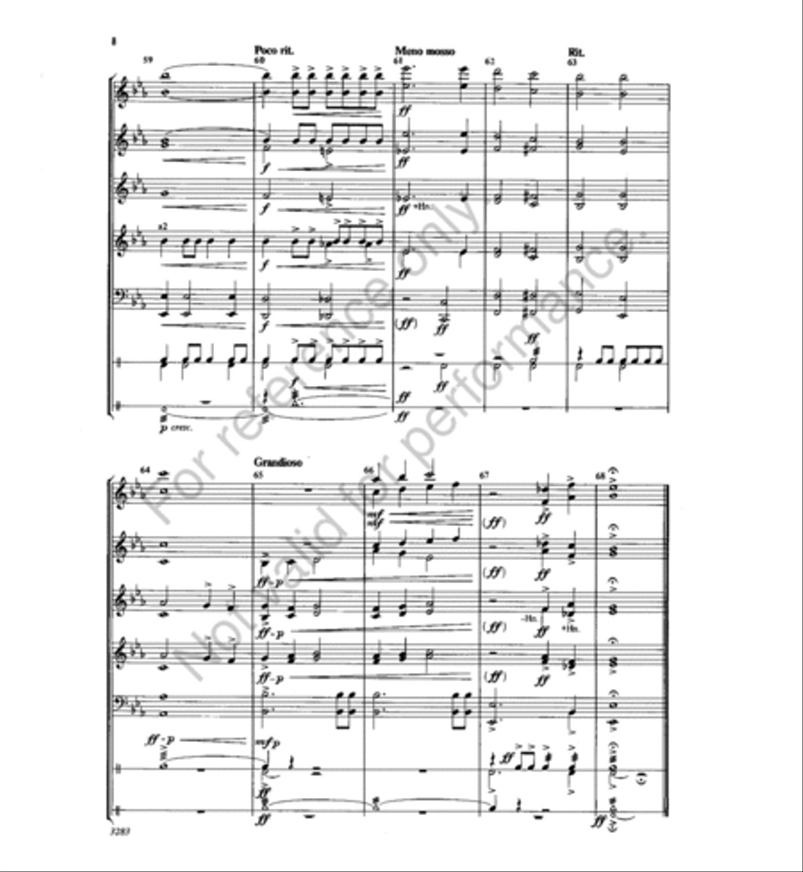 Sunday Song Concert Band scores gallery preview page 8