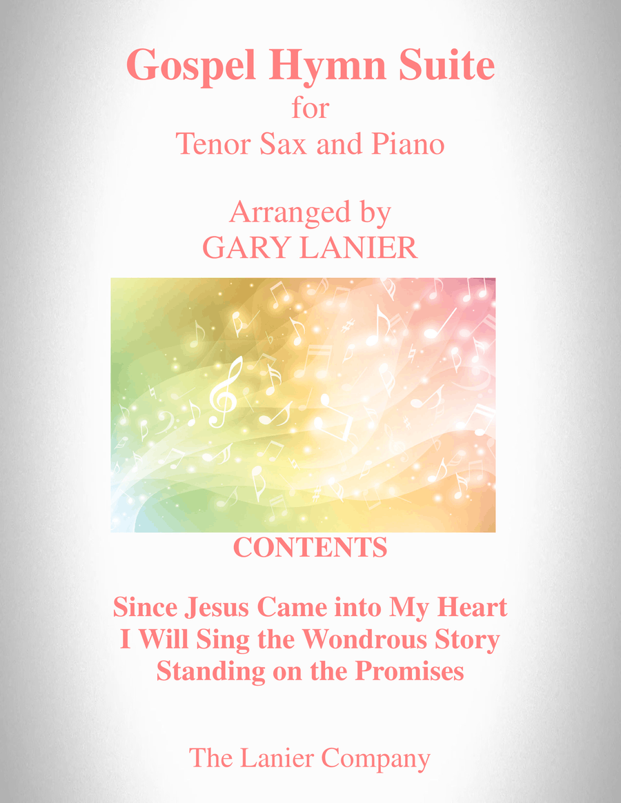 GOSPEL HYMN SUITE (For Tenor Sax & Piano with Score & Tenor Sax Part) Tenor Saxophone scores gallery preview page 1