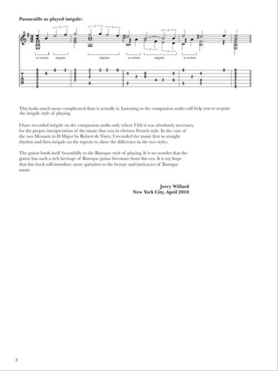 Easy Baroque Pieces for Classical Guitar Acoustic Guitar scores gallery preview page 7