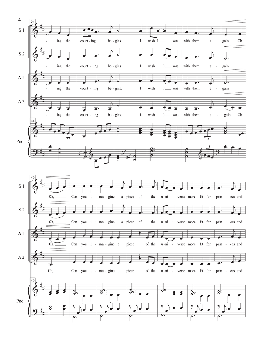 Song for the Mira SSAA scores gallery preview page 4