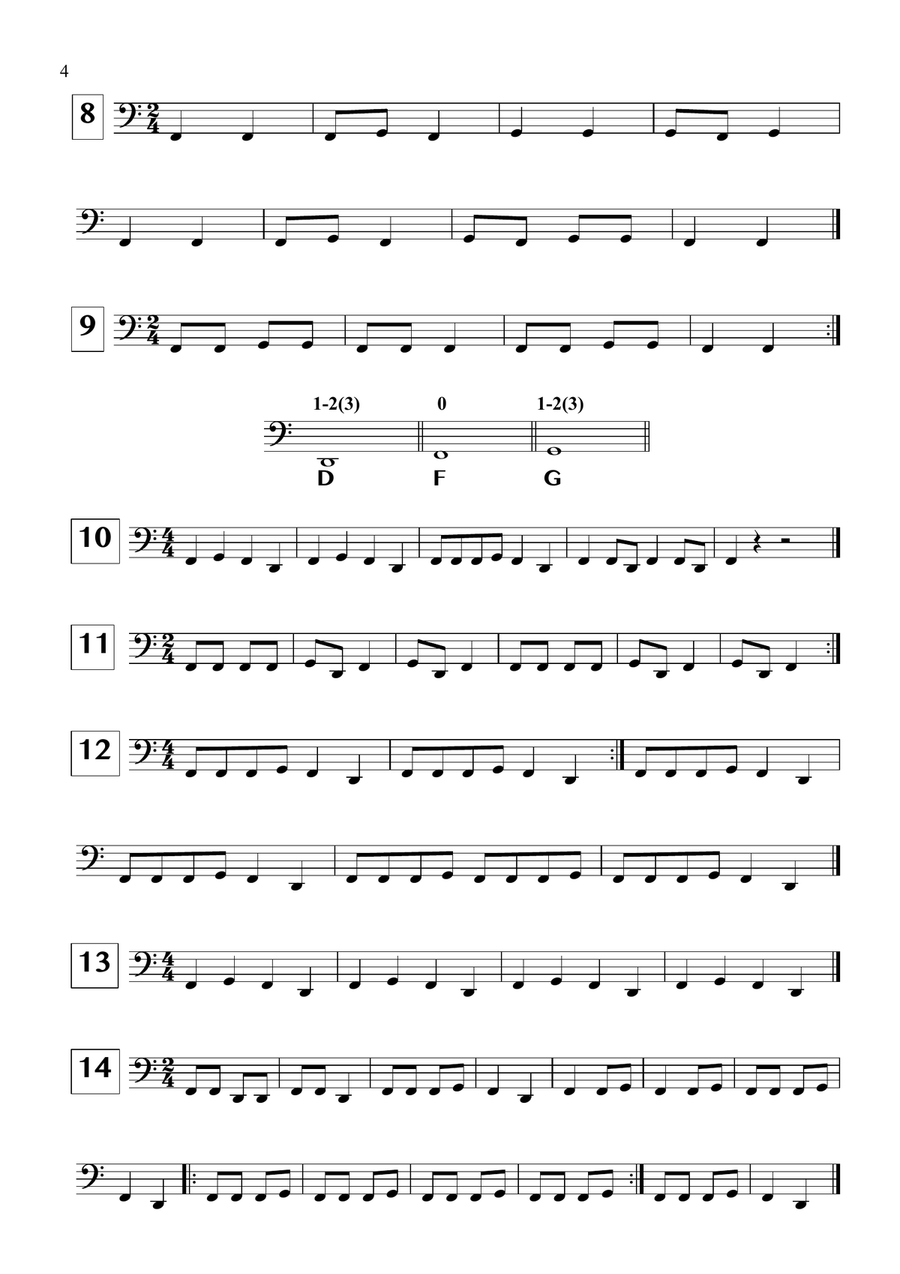 BBb Tuba Book for Kids Tuba scores gallery preview page 4