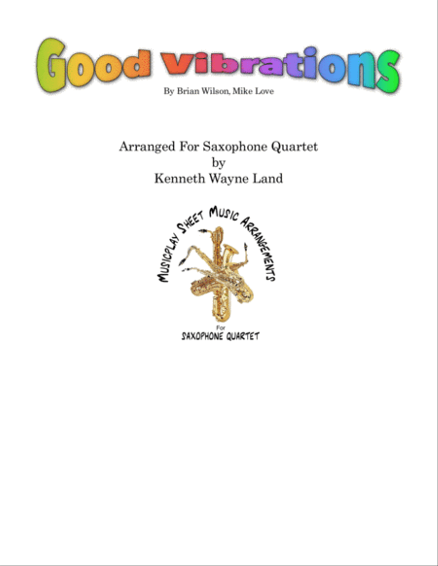 Good Vibrations Saxophone Quartet scores gallery preview page 1