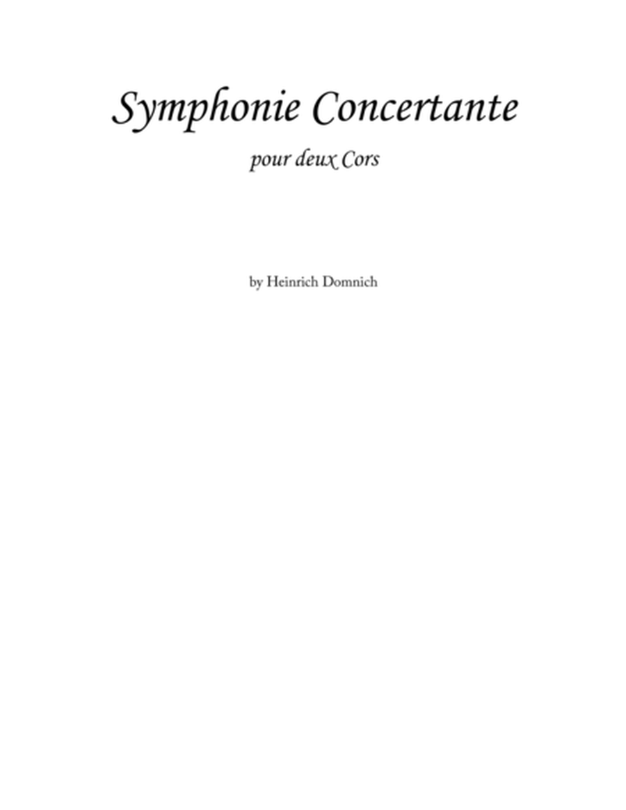 Symphonie Concertante for 2 Horns image number null