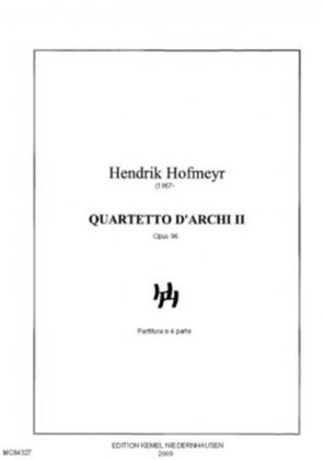 Book cover for Quartetto d'archi II, opus 96, 2007