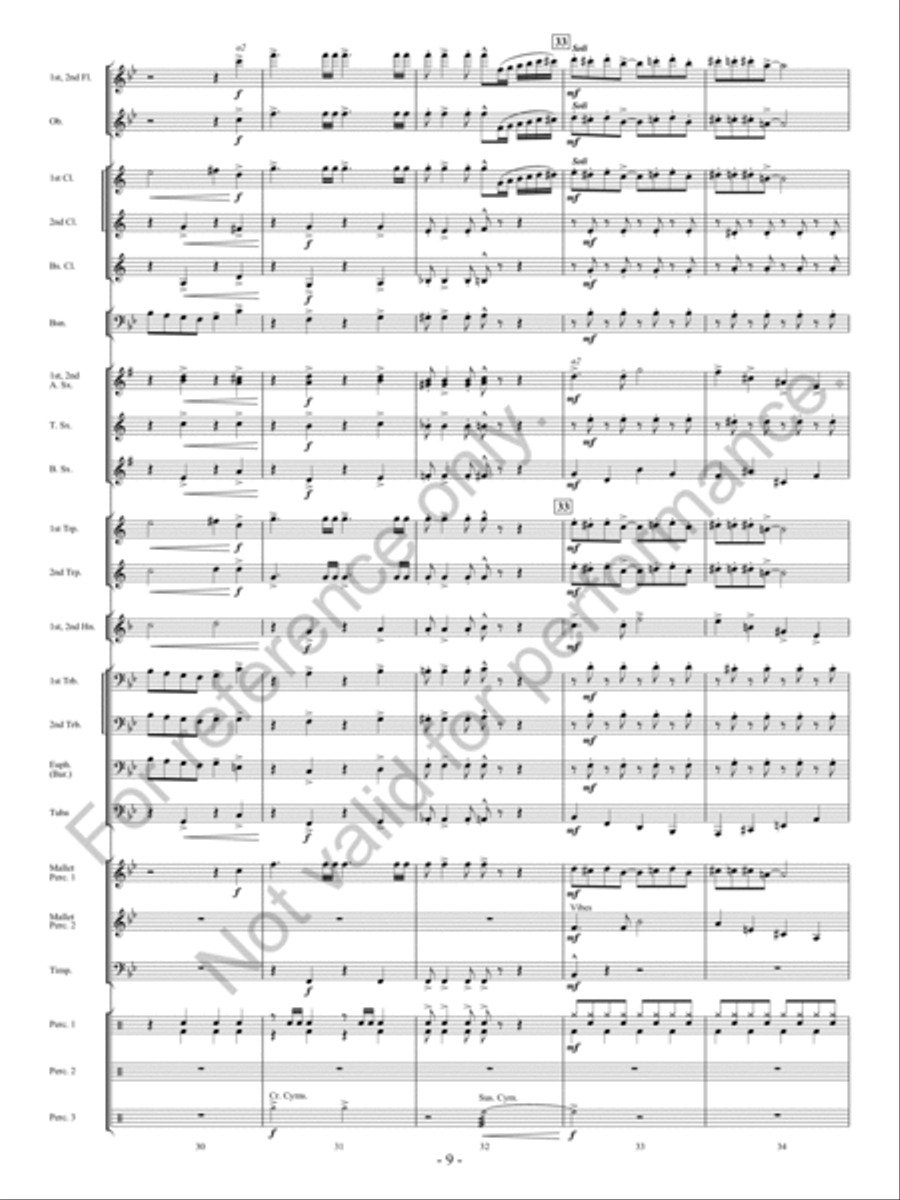 The Bluebonnet Revue Concert Band scores gallery preview page 10