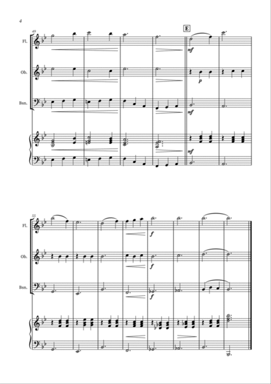 Edelweiss Woodwind Trio scores gallery preview page 4