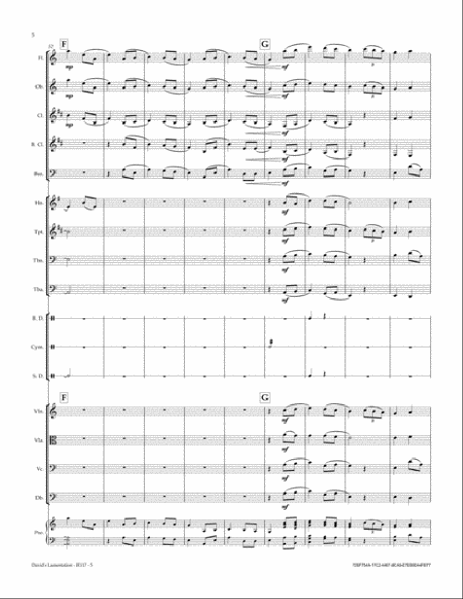 David's Lamentation David's Lamentation Full Orchestra scores gallery preview page 6