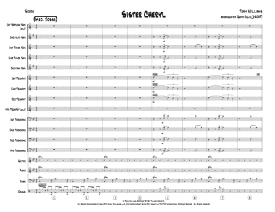 Sister Cheryl Sister Cheryl Jazz Ensemble scores gallery preview page 2
