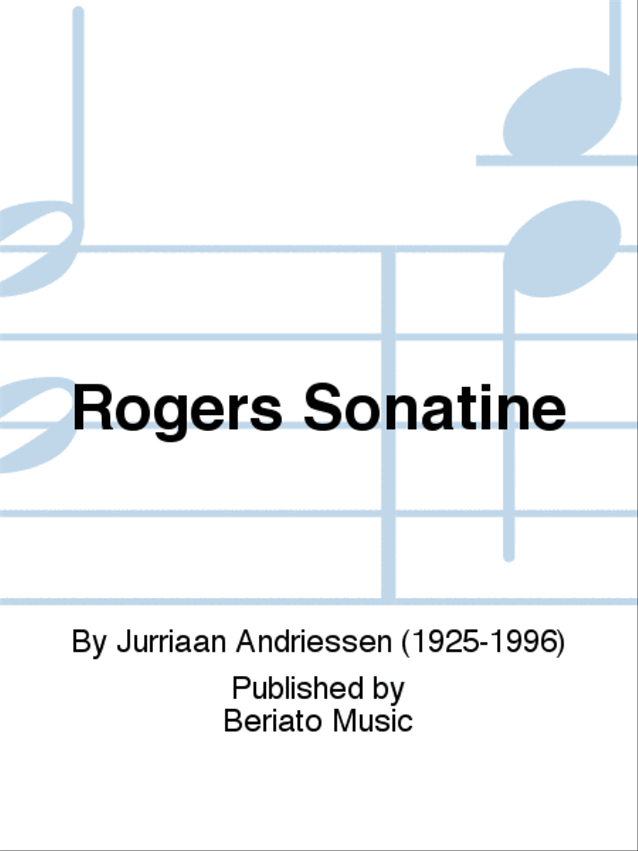 Rogers Sonatine Piano Solo scores gallery preview page 1