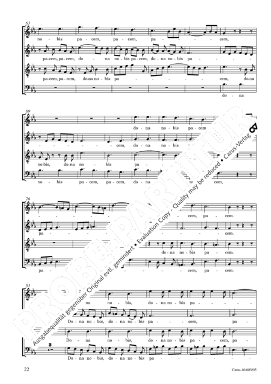 Grosse Orgelsolomesse in Es 4-Part scores gallery preview page 23