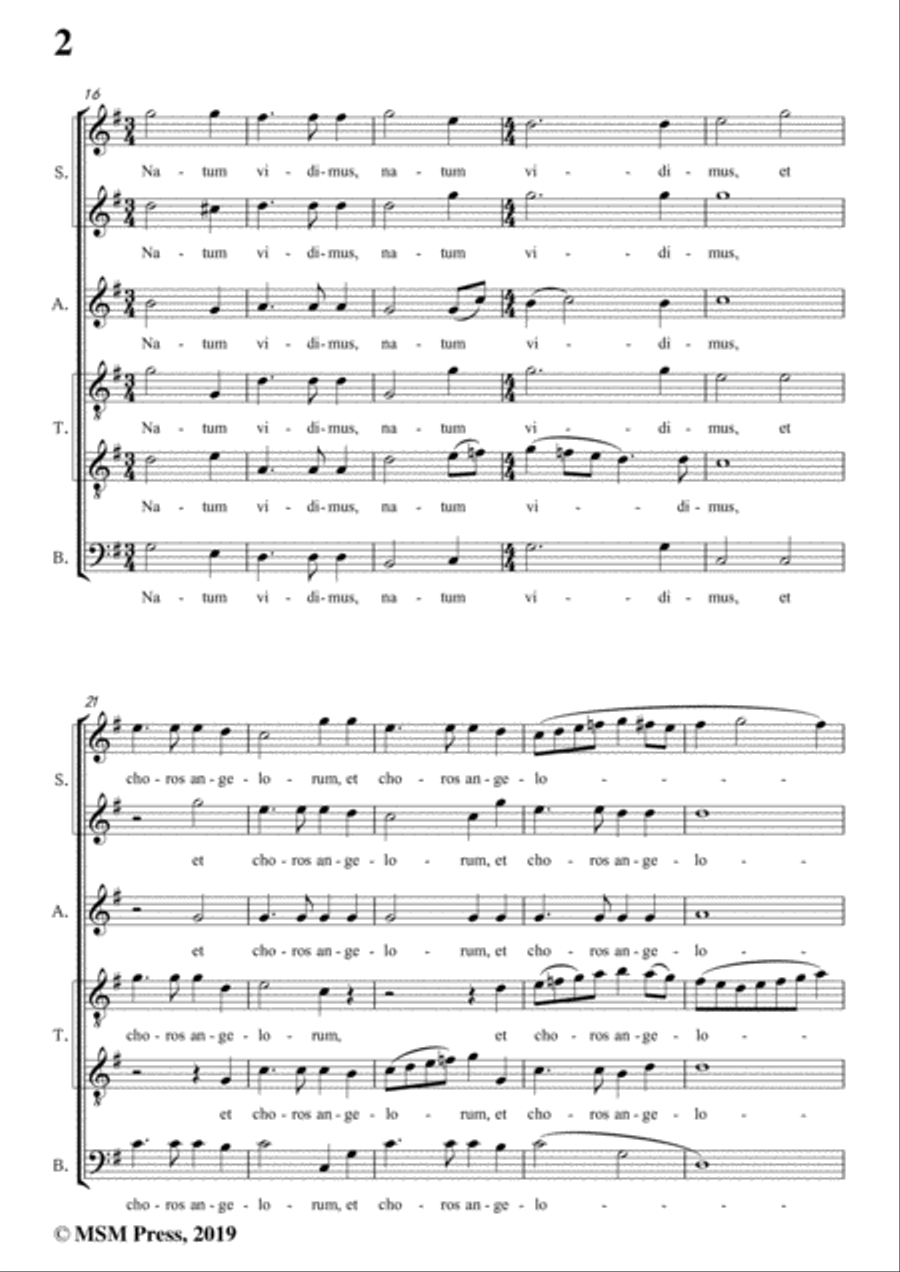 Dering-Quem vidistis,pastores,in G Major,A cappella 4-Part scores gallery preview page 4
