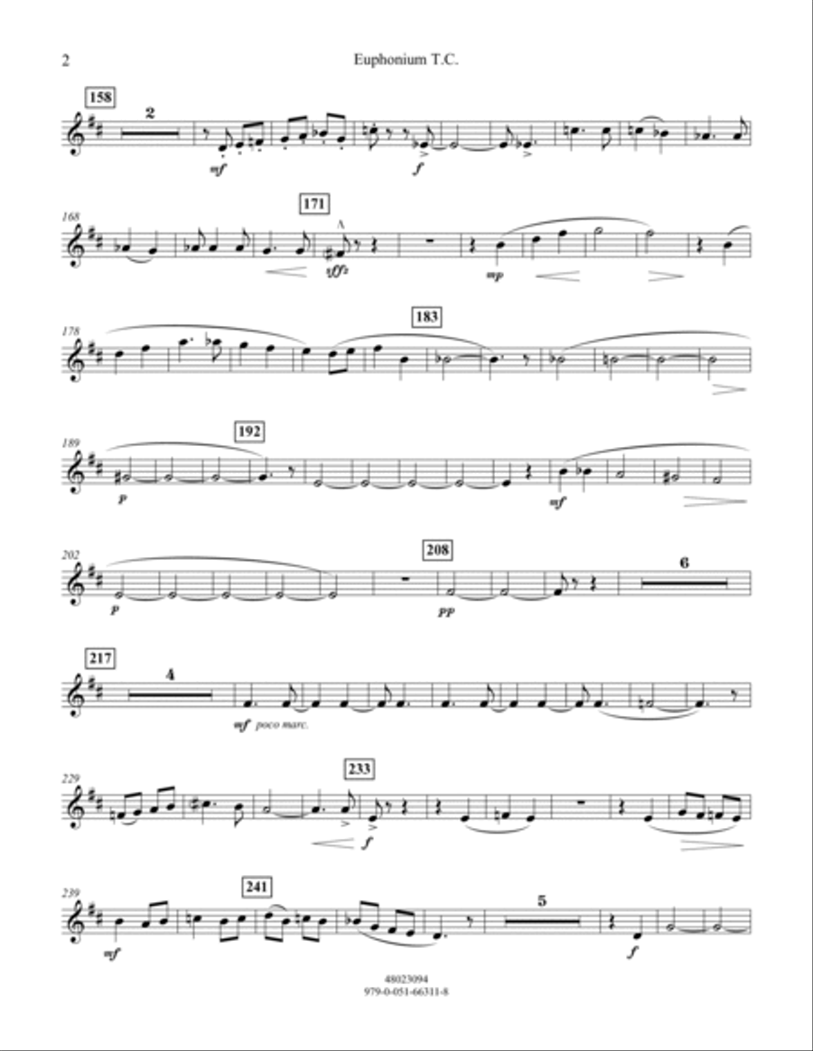Galop - Euphonium in Treble Clef Concert Band scores gallery preview page 2
