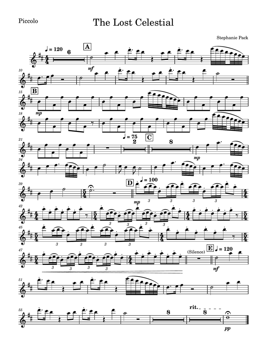 The Lost Celestial Flute Choir scores gallery preview page 1