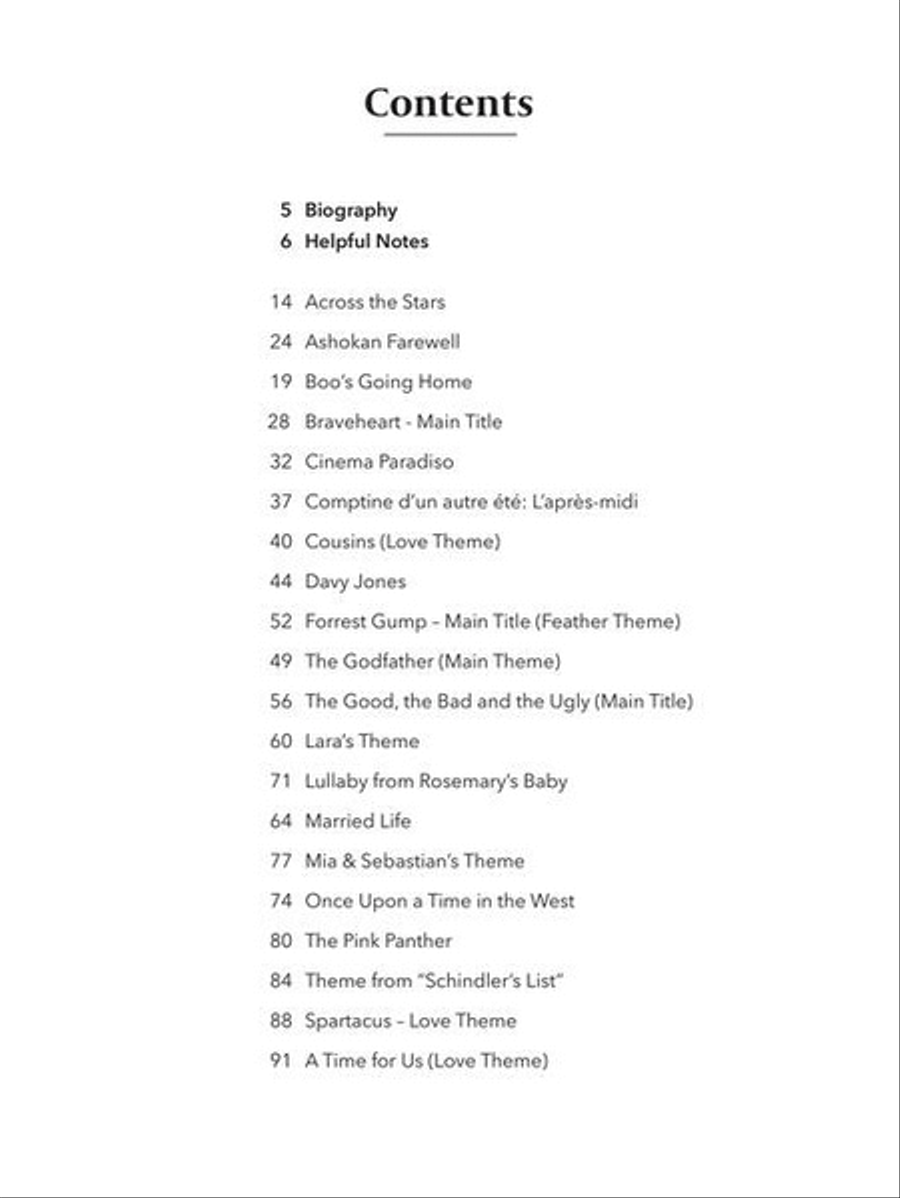 Movie Themes for Classical Guitar Acoustic Guitar scores gallery preview page 3