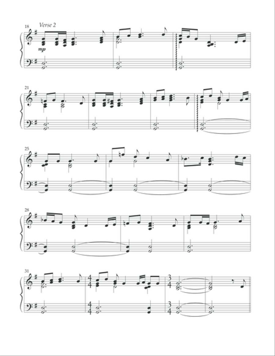 Wexford Carol Wexford Carol Piano Solo scores gallery preview page 3