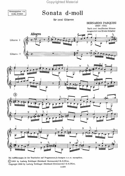Sonata III d-moll