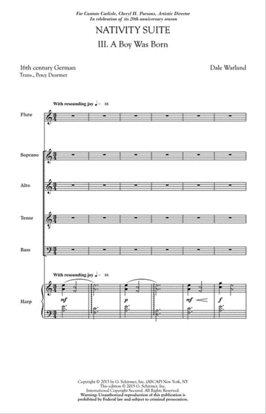 A Boy Was Born 4-Part scores gallery preview page 2
