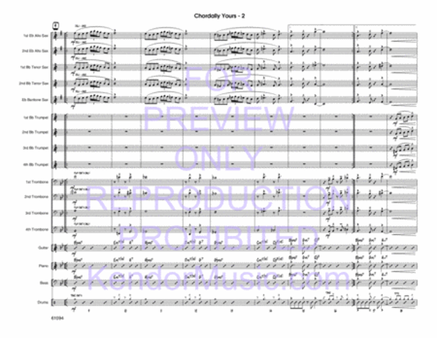 Chordally Yours (Full Score)