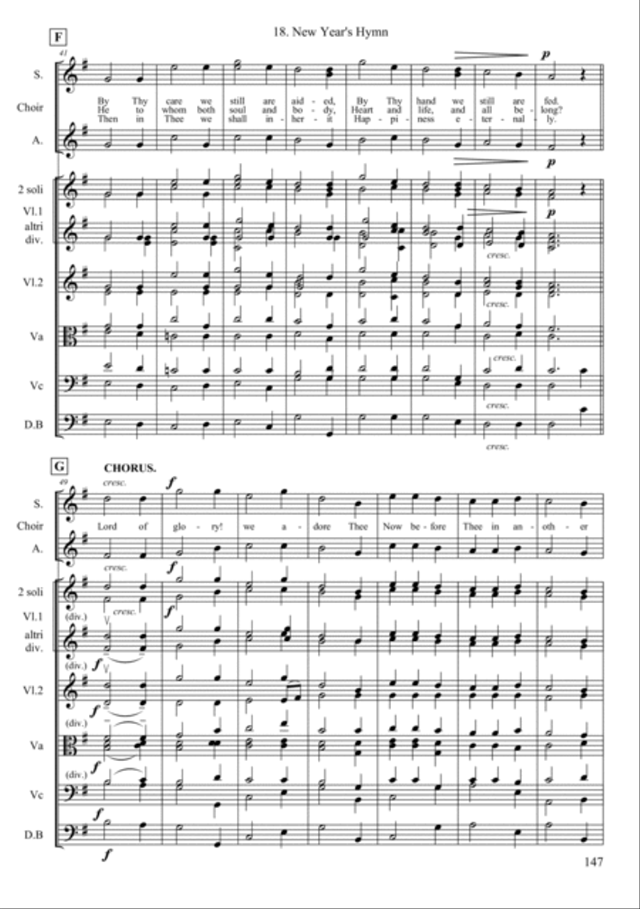 New Year's Hymn String Orchestra scores gallery preview page 4