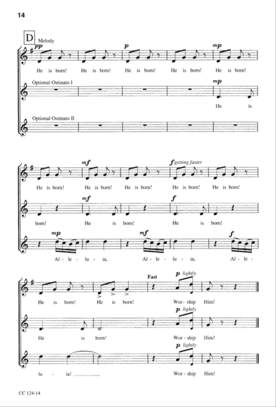 Christmas Time Singers Edition Unison Choir scores gallery preview page 16