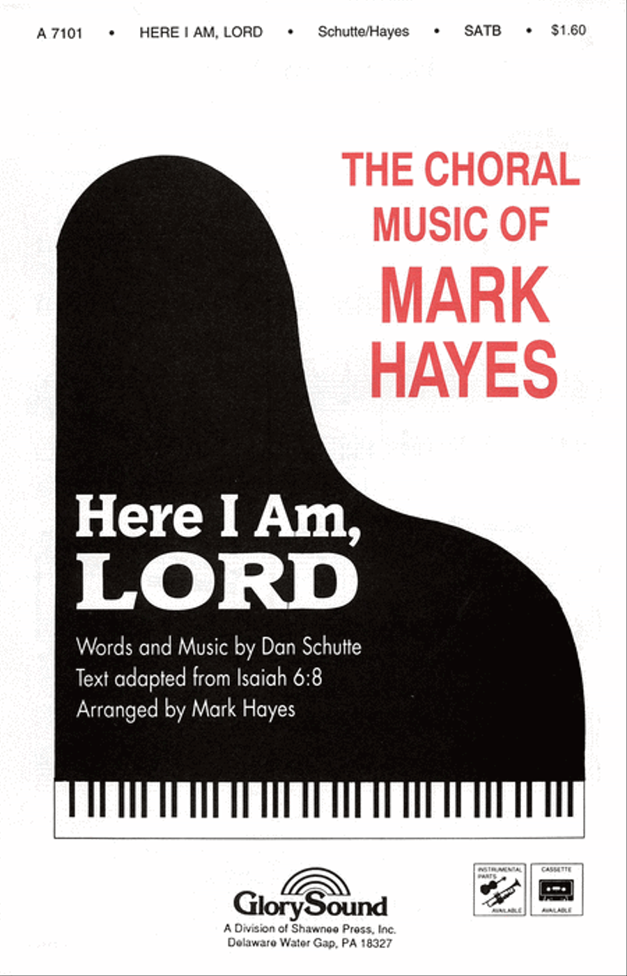 Here I Am, Lord 4-Part scores gallery preview page 1
