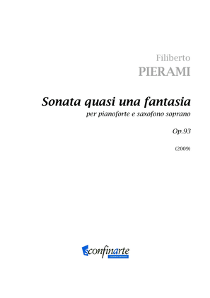 Book cover for Filiberto Pierami: SONATA Op.93 quasi una fantasia (ES-21-097)