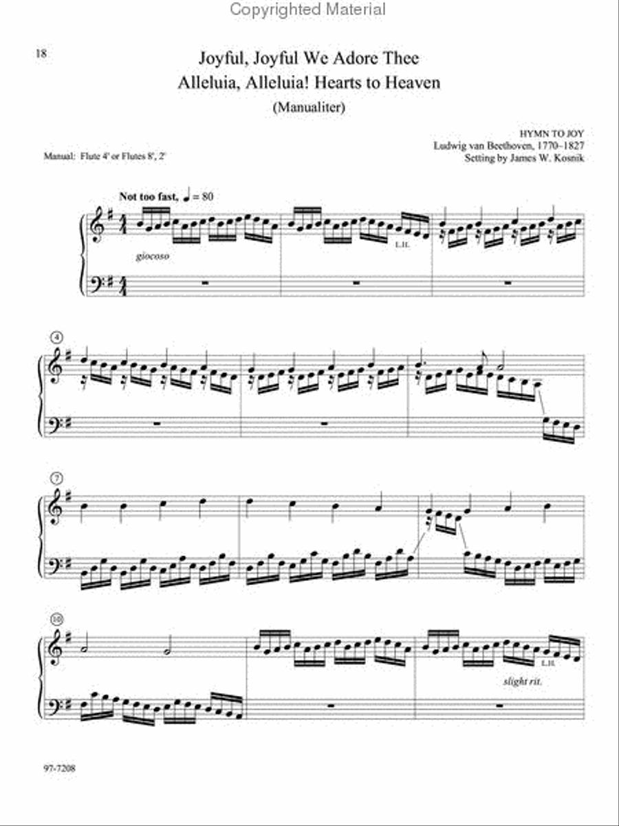 Musica Sacra: Easy Hymn Preludes for Organ, Vol. 6 Organ scores gallery preview page 7
