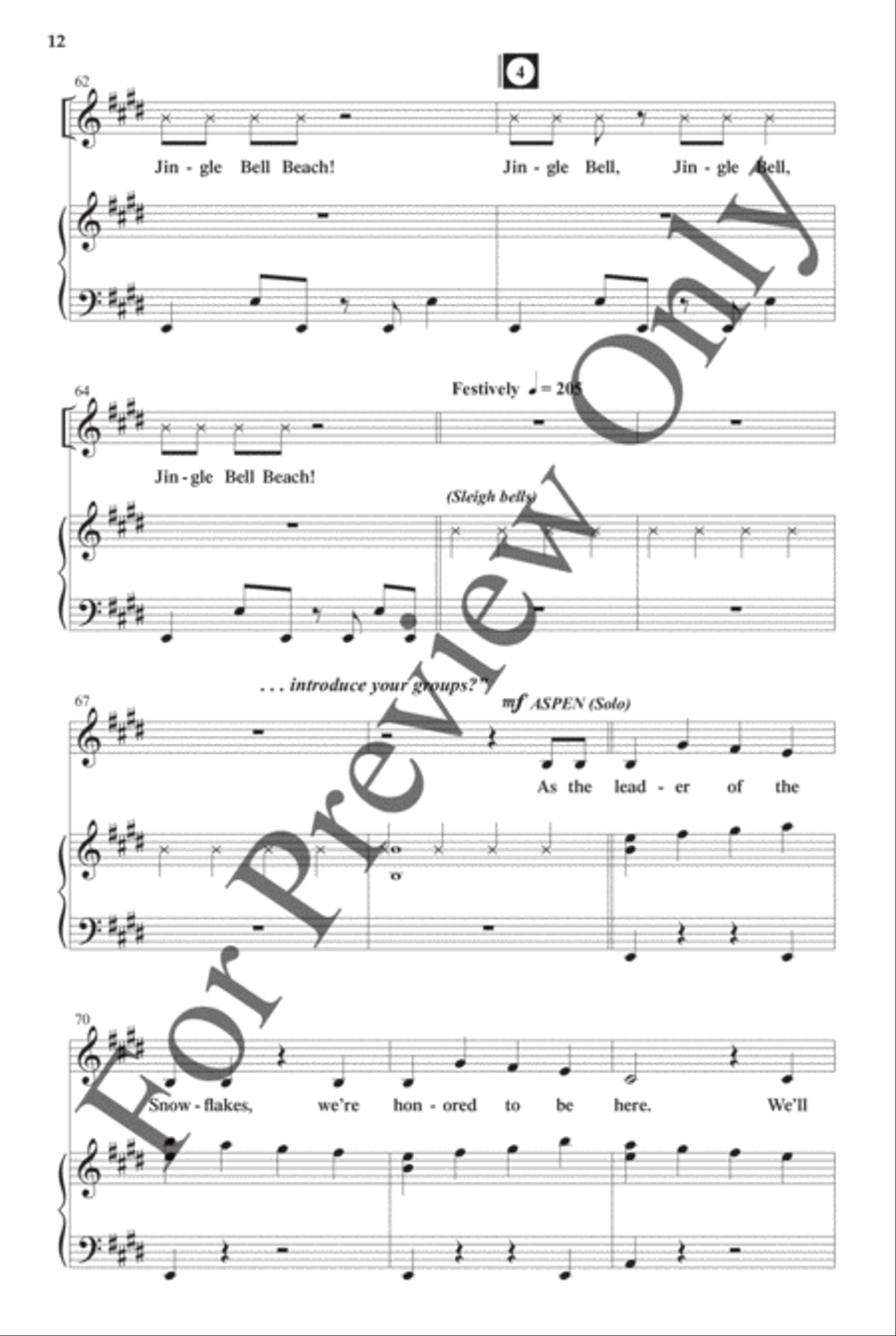 Jingle Bell Beach - Choral Book Choir scores gallery preview page 13