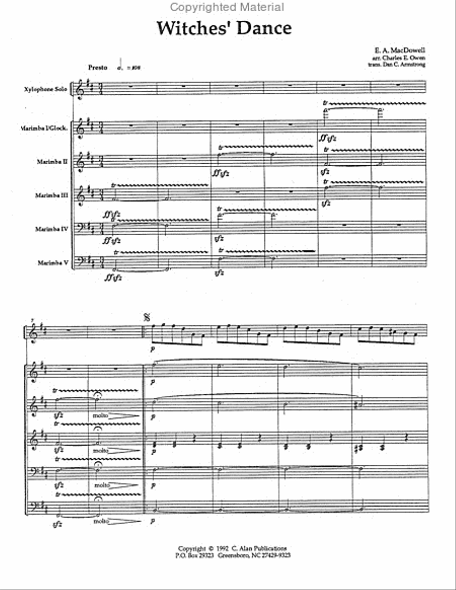 Witches' Dance Witches' Dance Percussion Ensemble scores gallery preview page 2