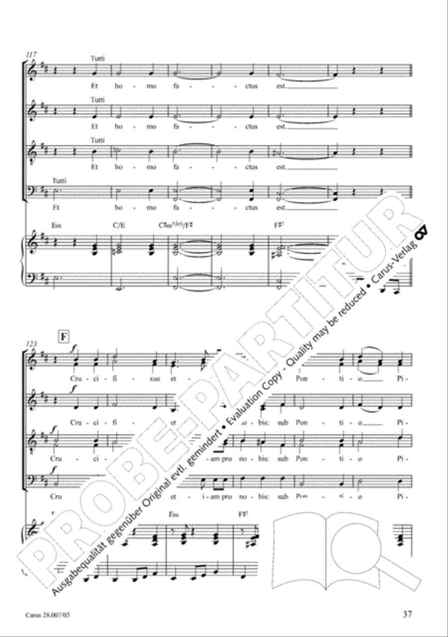 Missa latina 4-Part scores gallery preview page 38