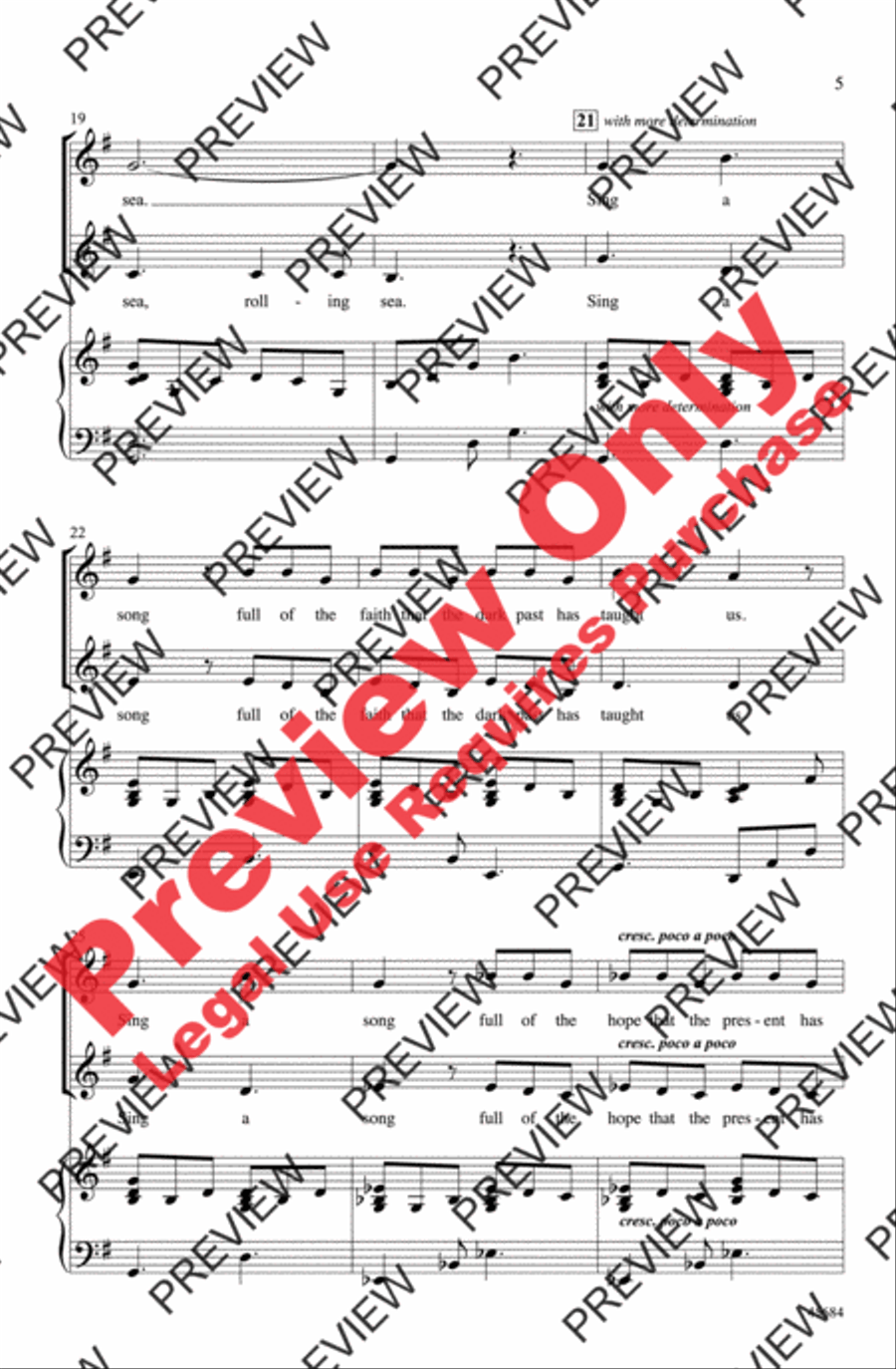 Lift Every Voice and Sing 2-Part scores gallery preview page 4