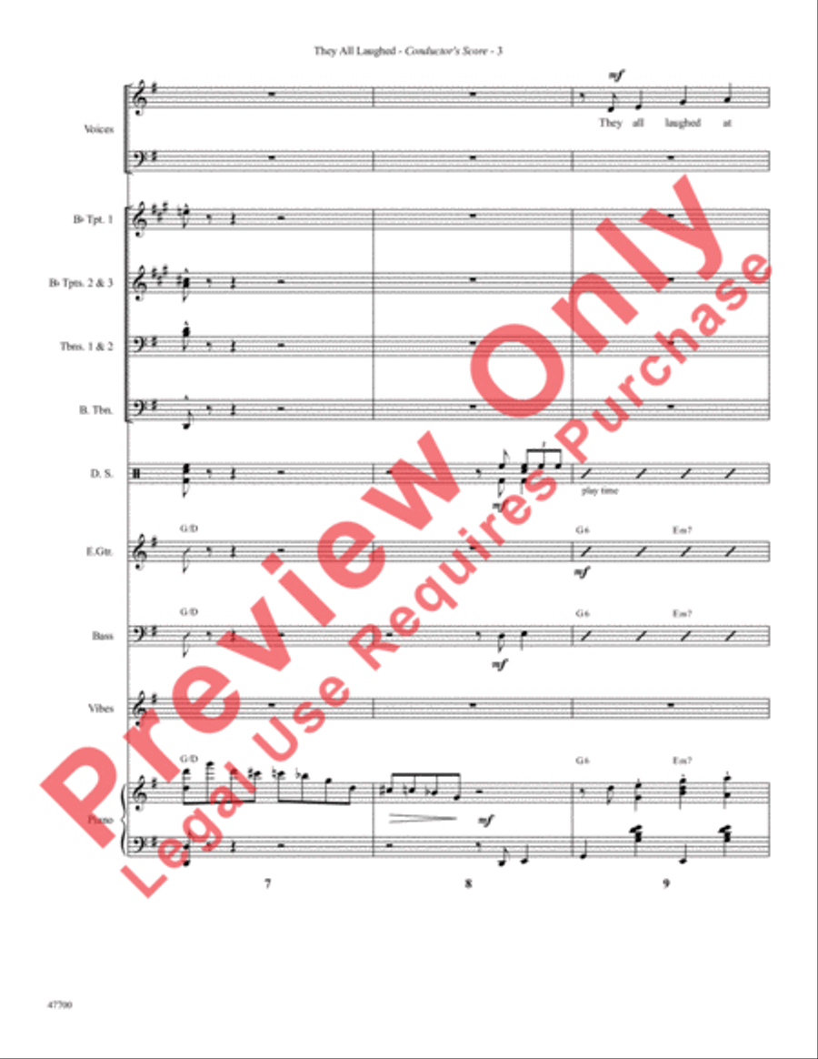 They All Laughed Choir scores gallery preview page 6