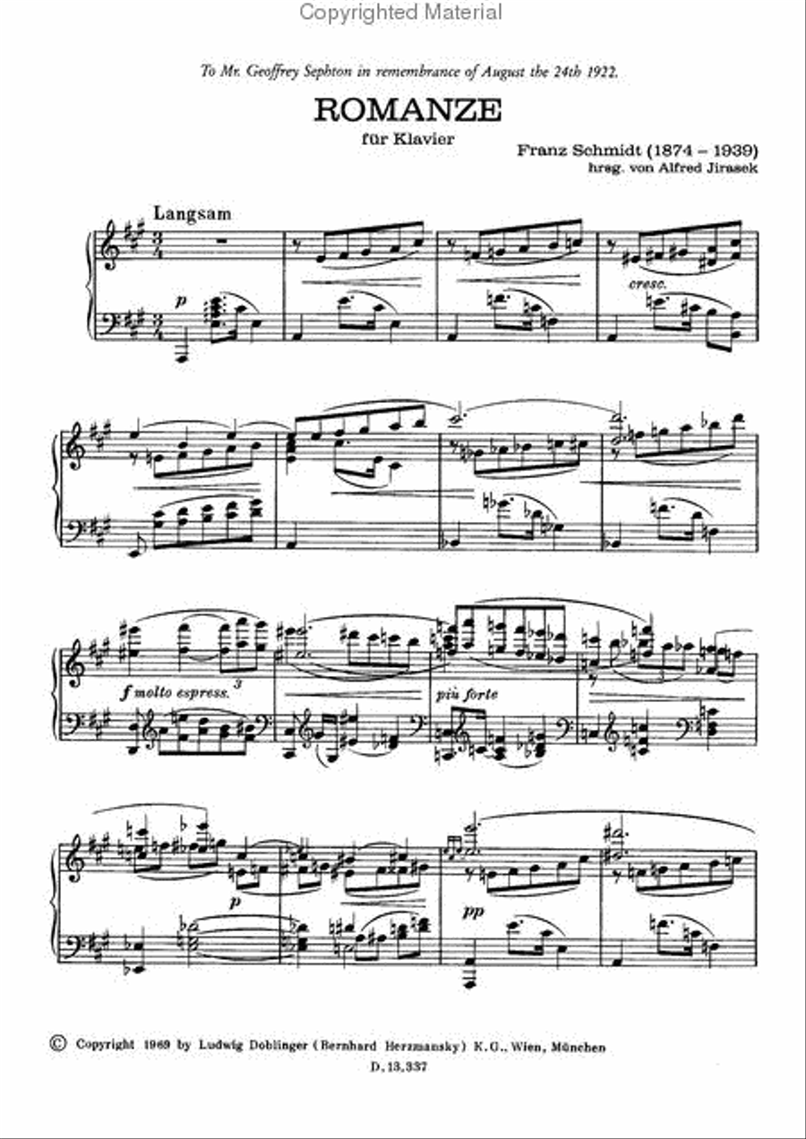 Romanze A-Dur Piano Solo scores gallery preview page 2