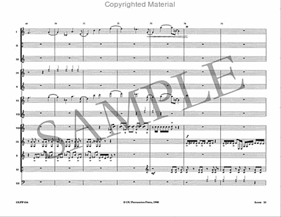 The Phantom Dances Percussion Ensemble scores gallery preview page 11