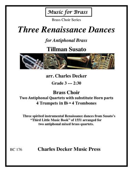Three Renaissance Dances for Antiphonal Brass Choir image number null