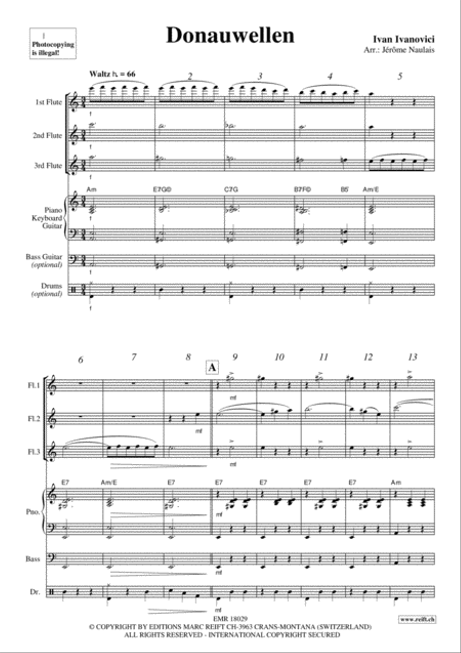 Donauwellen Flute scores gallery preview page 3
