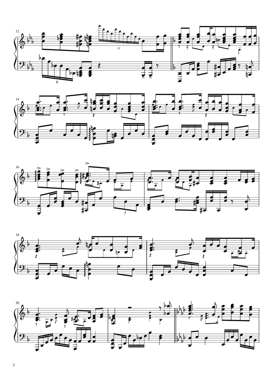 From The Edge Piano Solo scores gallery preview page 2